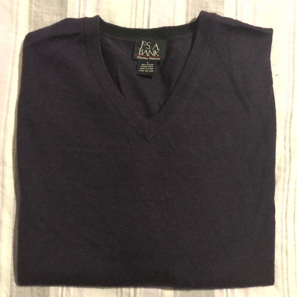 Jos A Bank Purple Sweater L - Picture 3 of 3